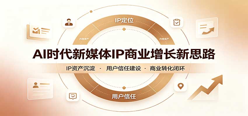 AI时代新媒体IP商业增长新思路：摒弃复杂运营套路，用极简思维打通获客路径瀚萌资源网-网赚网-网赚项目网-虚拟资源网-国学资源网-易学资源网-本站有全网最新网赚项目-易学课程资源-中医课程资源的在线下载网站！瀚萌资源网
