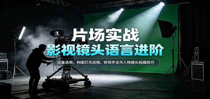 影视镜头语言进阶：设备选用，构图灯光运镜，转场手法与人物镜头拍摄技巧瀚萌资源网-网赚网-网赚项目网-虚拟资源网-国学资源网-易学资源网-本站有全网最新网赚项目-易学课程资源-中医课程资源的在线下载网站！瀚萌资源网