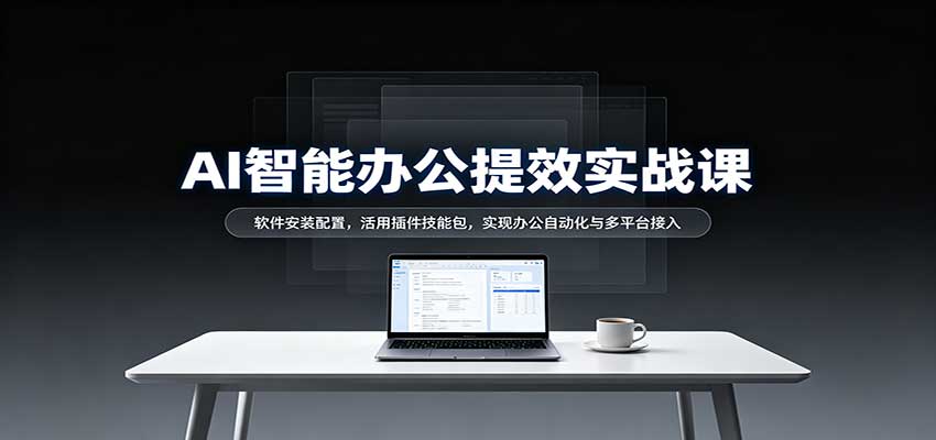 AI智能办公提效实战课：软件安装配置，活用插件技能包，实现办公自动化与多平台接入瀚萌资源网-网赚网-网赚项目网-虚拟资源网-国学资源网-易学资源网-本站有全网最新网赚项目-易学课程资源-中医课程资源的在线下载网站！瀚萌资源网