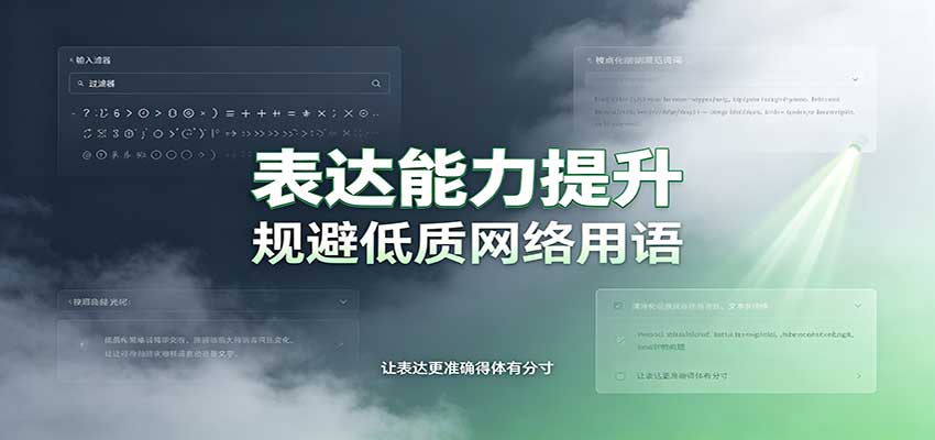 表达能力提升：语言塑造思想逻辑，规避低质网络用语，强化心智感知瀚萌资源网-网赚网-网赚项目网-虚拟资源网-国学资源网-易学资源网-本站有全网最新网赚项目-易学课程资源-中医课程资源的在线下载网站！瀚萌资源网
