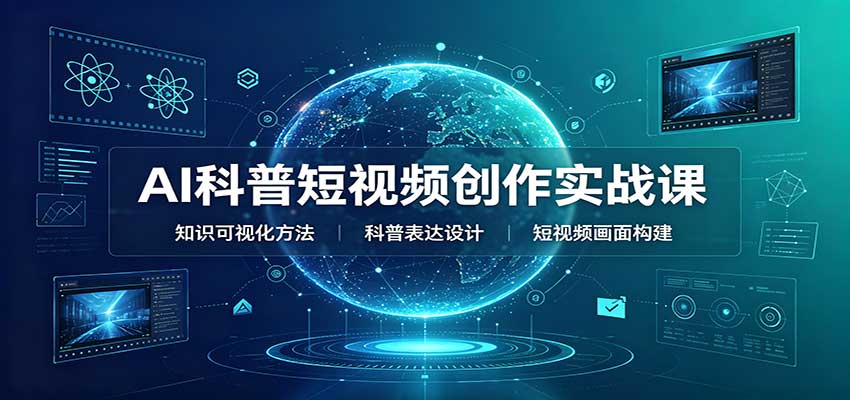 AI科普短视频创作实战课：配套要点文档，文案与视频提示词模板教学瀚萌资源网-网赚网-网赚项目网-虚拟资源网-国学资源网-易学资源网-本站有全网最新网赚项目-易学课程资源-中医课程资源的在线下载网站！瀚萌资源网