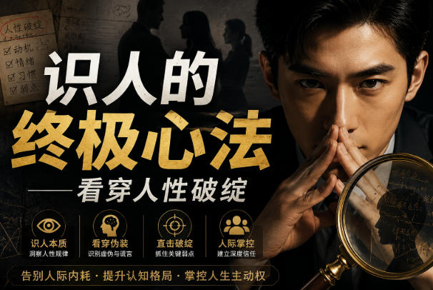 付费文章：识人的终极心法——看穿人性破绽瀚萌资源网-网赚网-网赚项目网-虚拟资源网-国学资源网-易学资源网-本站有全网最新网赚项目-易学课程资源-中医课程资源的在线下载网站！瀚萌资源网