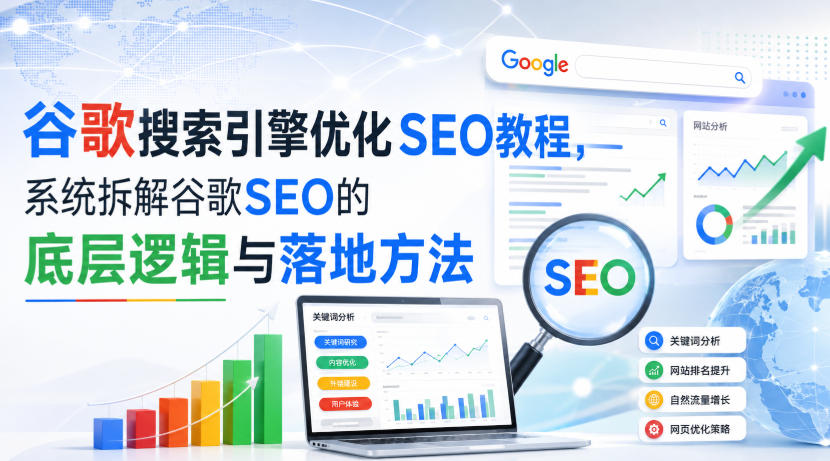 小白新君SEO·谷歌搜索引擎优化SEO教程，系统拆解谷歌SEO的底层逻辑与落地方法（部分更新2026）瀚萌资源网-网赚网-网赚项目网-虚拟资源网-国学资源网-易学资源网-本站有全网最新网赚项目-易学课程资源-中医课程资源的在线下载网站！瀚萌资源网