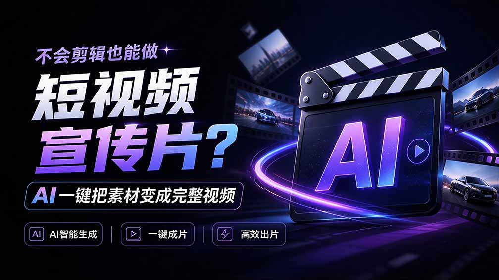 （21150期）我跪下来了！不会剪辑也能做短视频宣传片？ AI 一键把素材变成完整视频，真是神奇，OpenFilm 超省事瀚萌资源网-网赚网-网赚项目网-虚拟资源网-国学资源网-易学资源网-本站有全网最新网赚项目-易学课程资源-中医课程资源的在线下载网站！瀚萌资源网