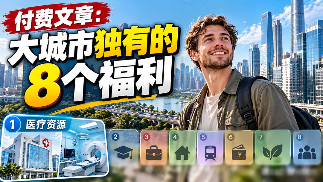 （20848期）付费文章：大城市独有的8个福利瀚萌资源网-网赚网-网赚项目网-虚拟资源网-国学资源网-易学资源网-本站有全网最新网赚项目-易学课程资源-中医课程资源的在线下载网站！瀚萌资源网