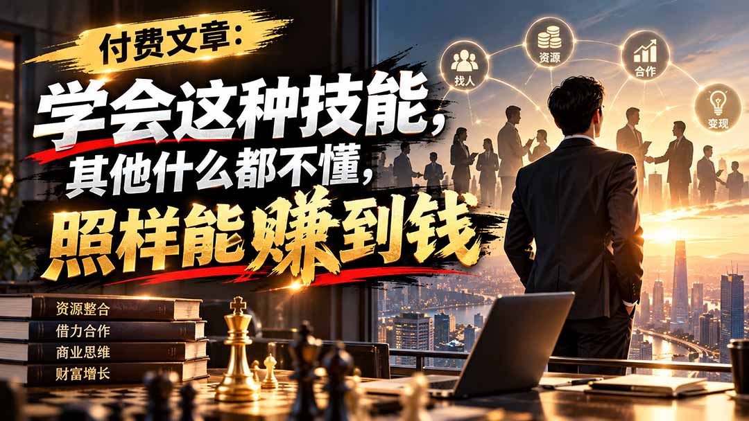 图片[1]瀚萌资源网-网赚网-网赚项目网-虚拟资源网-国学资源网-易学资源网-本站有全网最新网赚项目-易学课程资源-中医课程资源的在线下载网站！（20920期）付费文章：学会这种技能，其他什么都不懂，照样能賺到钱瀚萌资源网-网赚网-网赚项目网-虚拟资源网-国学资源网-易学资源网-本站有全网最新网赚项目-易学课程资源-中医课程资源的在线下载网站！瀚萌资源网