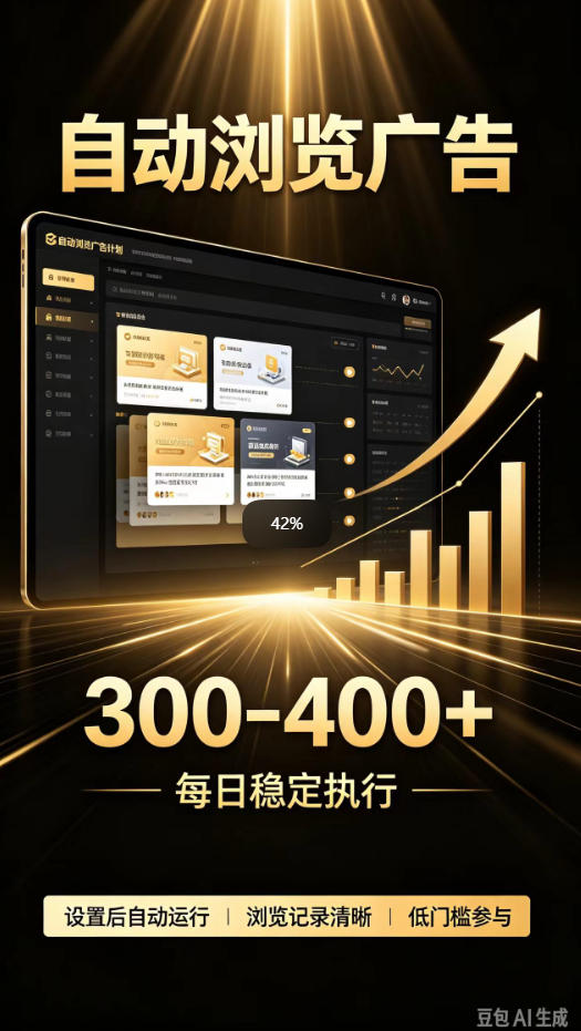 自动浏览广告计划，0门槛副业，日入300-400，躺賺稳定风口项目，无需人工操作，解放双手【揭秘】瀚萌资源网-网赚网-网赚项目网-虚拟资源网-国学资源网-易学资源网-本站有全网最新网赚项目-易学课程资源-中医课程资源的在线下载网站！瀚萌资源网