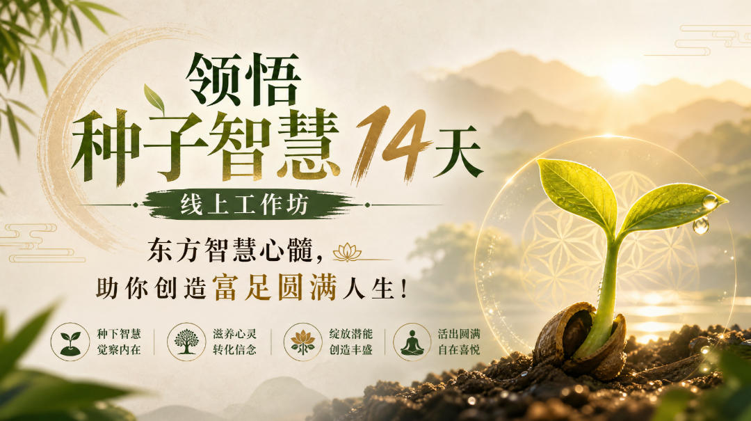 鹿大米领悟种子智慧14天线上工作坊，东方智慧心髓，助你创造富足圆满人生！瀚萌资源网-网赚网-网赚项目网-虚拟资源网-国学资源网-易学资源网-本站有全网最新网赚项目-易学课程资源-中医课程资源的在线下载网站！瀚萌资源网