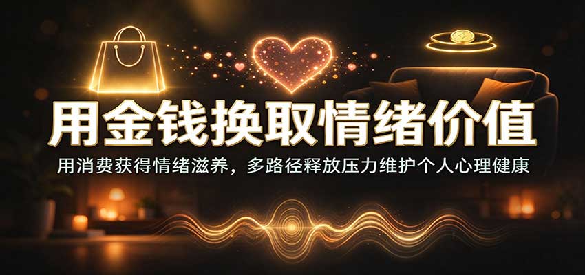 用金钱换取情绪价值：用消费获得情绪滋养，多路径释放压力维护个人心理健康瀚萌资源网-网赚网-网赚项目网-虚拟资源网-国学资源网-易学资源网-本站有全网最新网赚项目-易学课程资源-中医课程资源的在线下载网站！瀚萌资源网