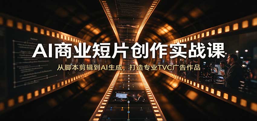 AI商业短片创作实战课：从脚本剪辑到AI生成，打造专业TVC广告作品瀚萌资源网-网赚网-网赚项目网-虚拟资源网-国学资源网-易学资源网-本站有全网最新网赚项目-易学课程资源-中医课程资源的在线下载网站！瀚萌资源网