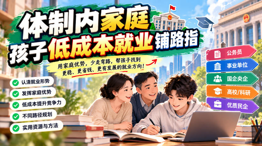某公众号付费文章：体制内家庭，孩子低成本就业铺路指瀚萌资源网-网赚网-网赚项目网-虚拟资源网-国学资源网-易学资源网-本站有全网最新网赚项目-易学课程资源-中医课程资源的在线下载网站！瀚萌资源网