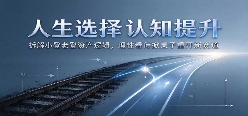 人生选择认知提升：拆解小登老登资产逻辑，理性看待掀桌子重开新赛道瀚萌资源网-网赚网-网赚项目网-虚拟资源网-国学资源网-易学资源网-本站有全网最新网赚项目-易学课程资源-中医课程资源的在线下载网站！瀚萌资源网