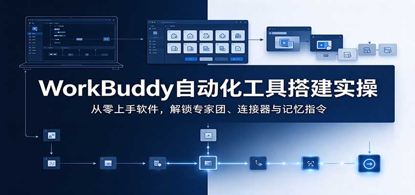 WorkBuddy自动化工具搭建实操：从零上手软件，解锁专家团、连接器与记忆指令瀚萌资源网-网赚网-网赚项目网-虚拟资源网-国学资源网-易学资源网-本站有全网最新网赚项目-易学课程资源-中医课程资源的在线下载网站！瀚萌资源网