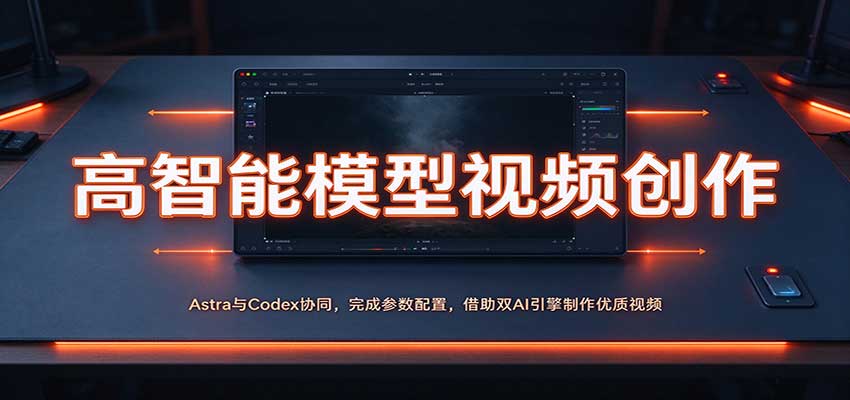 高智能模型视频创作：Astra与Codex协同，完成参数配置，借助双AI引擎制作优质视频瀚萌资源网-网赚网-网赚项目网-虚拟资源网-国学资源网-易学资源网-本站有全网最新网赚项目-易学课程资源-中医课程资源的在线下载网站！瀚萌资源网