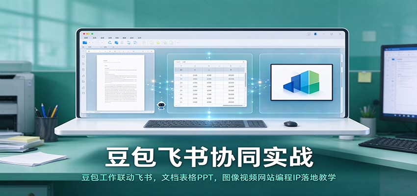 图片[1]瀚萌资源网-网赚网-网赚项目网-虚拟资源网-国学资源网-易学资源网-本站有全网最新网赚项目-易学课程资源-中医课程资源的在线下载网站！豆包飞书协同实战：豆包工作联动飞书，文档表格PPT，图像视频网站编程IP落地教学瀚萌资源网-网赚网-网赚项目网-虚拟资源网-国学资源网-易学资源网-本站有全网最新网赚项目-易学课程资源-中医课程资源的在线下载网站！瀚萌资源网