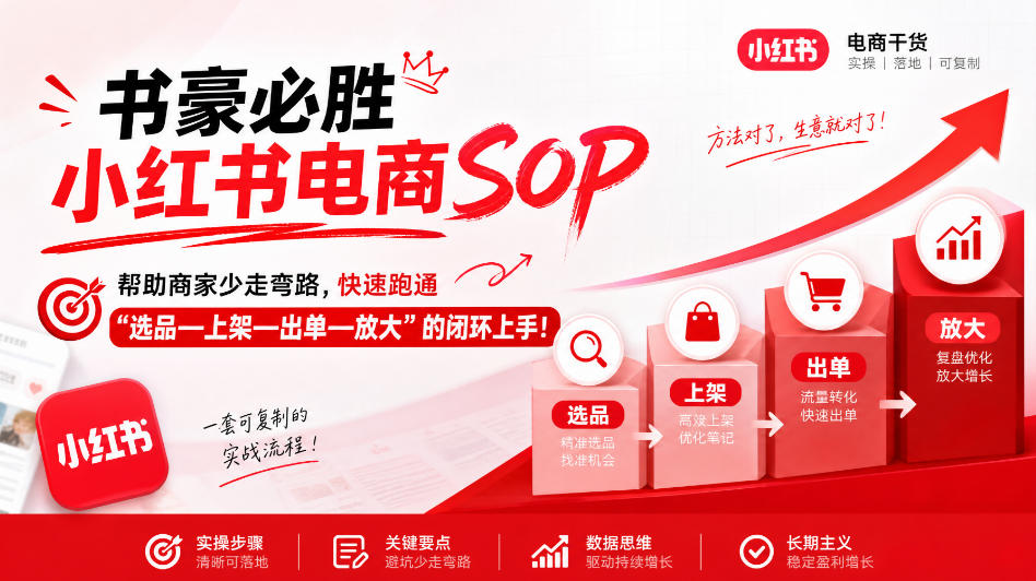 书豪必胜小红书电商sop，帮助商家少走弯路，快速跑通”选品—上架—出单—放大”的闭环（更新9月）瀚萌资源网-网赚网-网赚项目网-虚拟资源网-国学资源网-易学资源网-本站有全网最新网赚项目-易学课程资源-中医课程资源的在线下载网站！瀚萌资源网