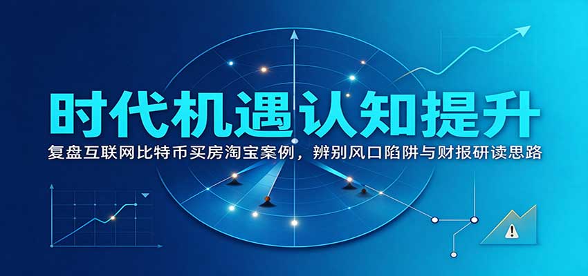 时代机遇认知提升：复盘互联网比特币买房淘宝案例，辨别风口陷阱与财报研读思路瀚萌资源网-网赚网-网赚项目网-虚拟资源网-国学资源网-易学资源网-本站有全网最新网赚项目-易学课程资源-中医课程资源的在线下载网站！瀚萌资源网