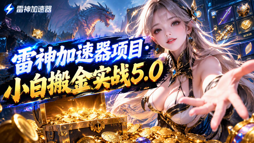 雷神加速器项目·小白搬金实战5.0，抖音W播100-150r，小白入局一天也能几十r瀚萌资源网-网赚网-网赚项目网-虚拟资源网-国学资源网-易学资源网-本站有全网最新网赚项目-易学课程资源-中医课程资源的在线下载网站！瀚萌资源网