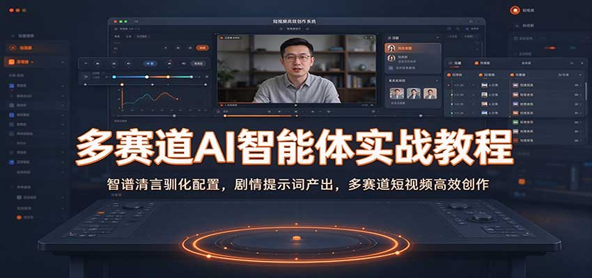 多赛道AI智能体实战教程:智谱清言驯化配置,剧情提示词产出,多赛道短视频高效创作瀚萌资源网-网赚网-网赚项目网-虚拟资源网-国学资源网-易学资源网-本站有全网最新网赚项目-易学课程资源-中医课程资源的在线下载网站!瀚萌资源网