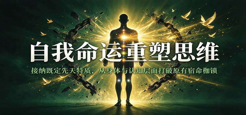 自我命运重塑思维：接纳既定先天特质，从身体与认知层面打破原有宿命枷锁瀚萌资源网-网赚网-网赚项目网-虚拟资源网-国学资源网-易学资源网-本站有全网最新网赚项目-易学课程资源-中医课程资源的在线下载网站！瀚萌资源网